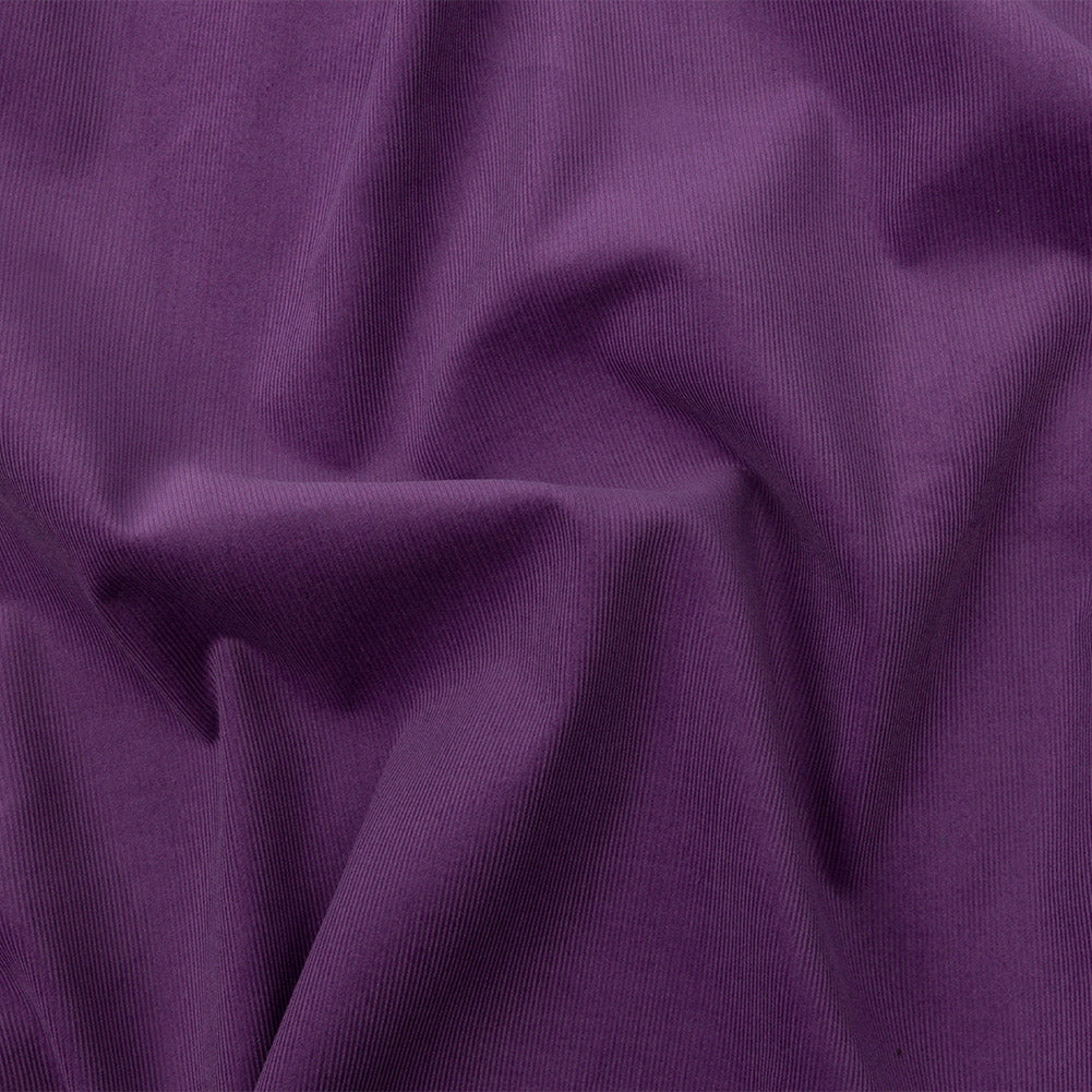 Featherwale Cotton Corduroy - Aubergine - Dawn Collection