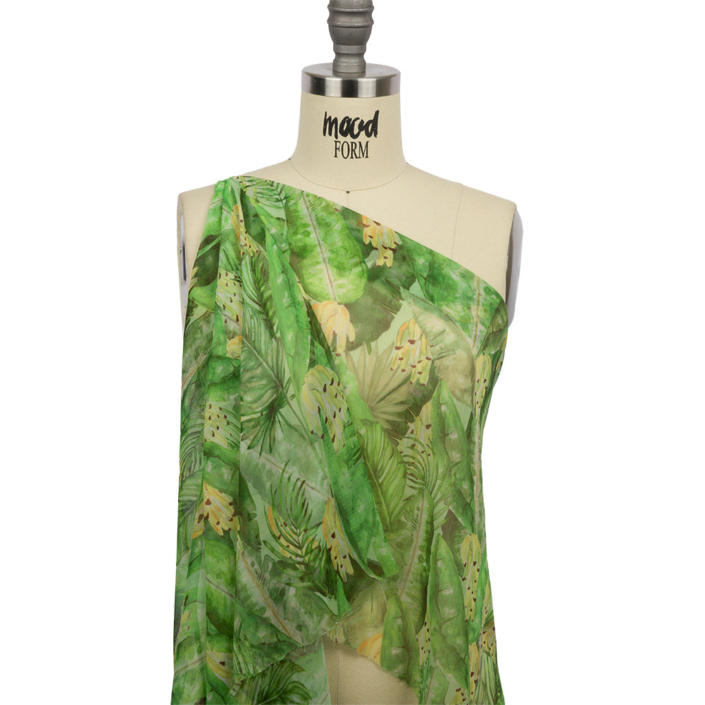 Mood Exclusive Banana Bonanza Crinkled Polyester Chiffon Drape