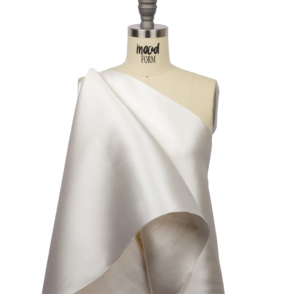 Polyester Mikado - Off White - Nicolette Collection - Drape