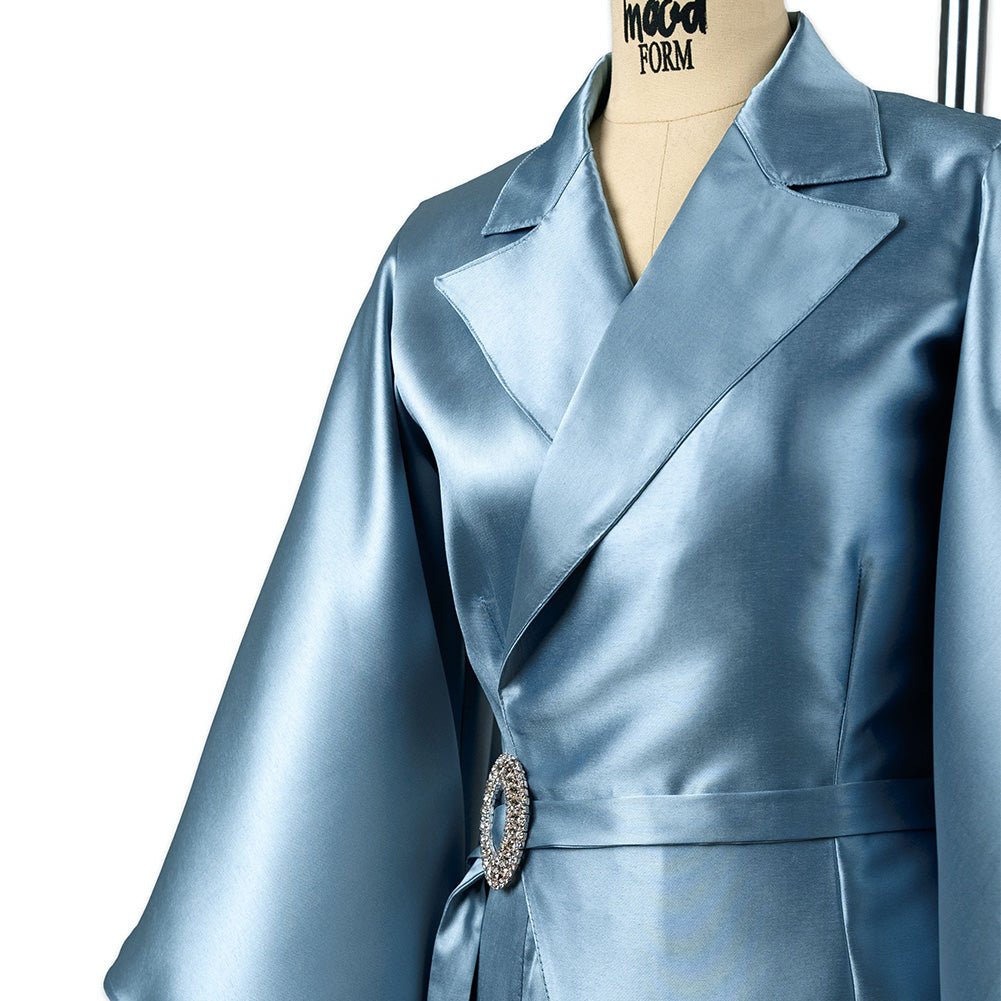 Polyester Mikado - Dusty Blue - Nicolette Collection - Blog
