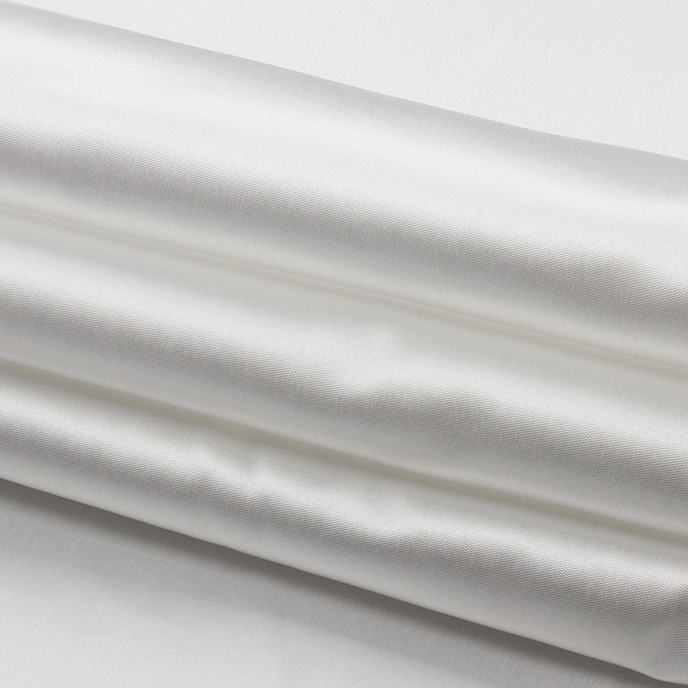 Polyester Mikado - White - Nicolette Collection - Folded
