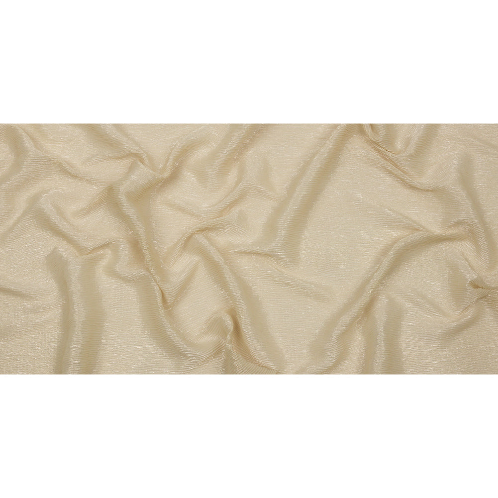 Polyester Chiffon Plisse with All-Over Foil - Gold - Honey Collection - Full