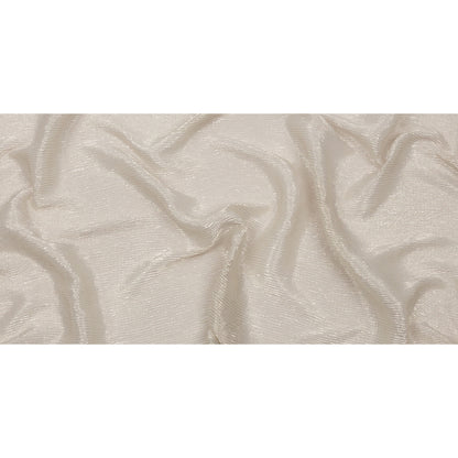 Polyester Chiffon Plisse with All-Over Foil - Greige and Gold - Honey Collection