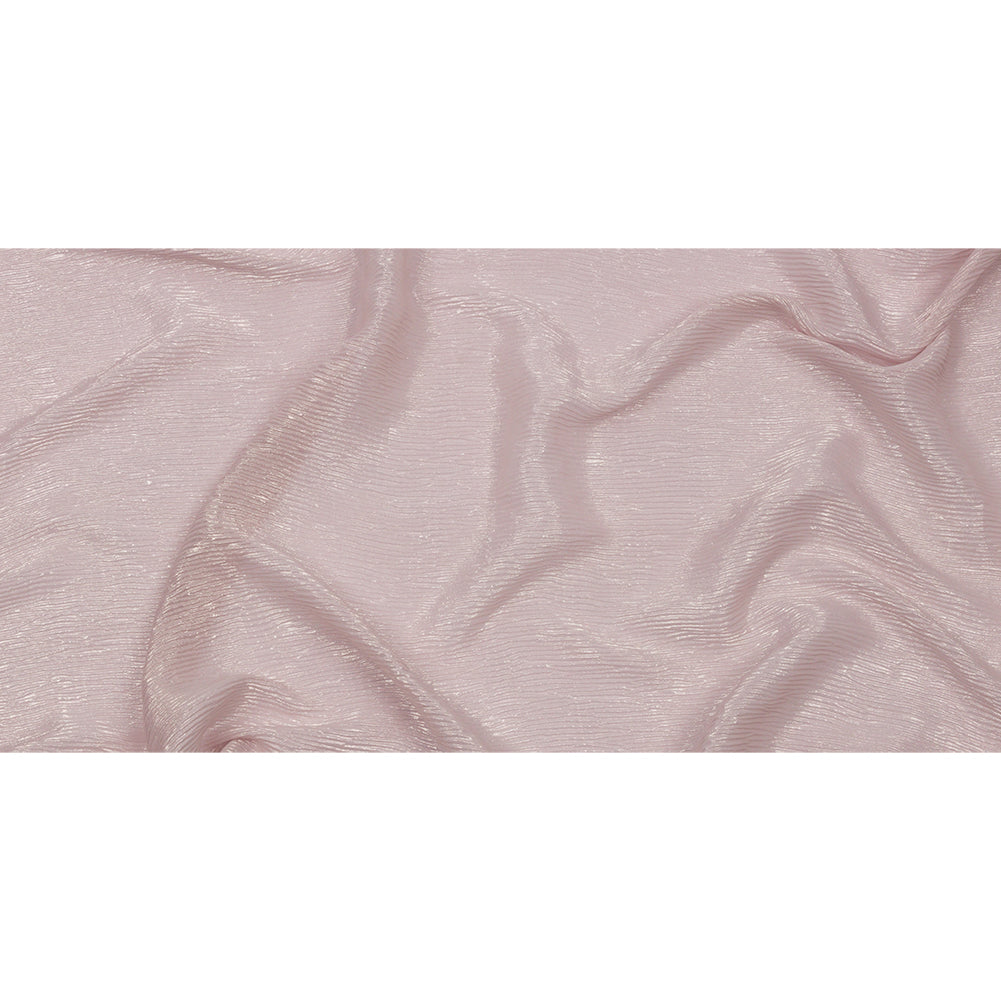 Polyester Chiffon Plisse with All-Over Foil - Pink and Gold - Honey Collection - Full
