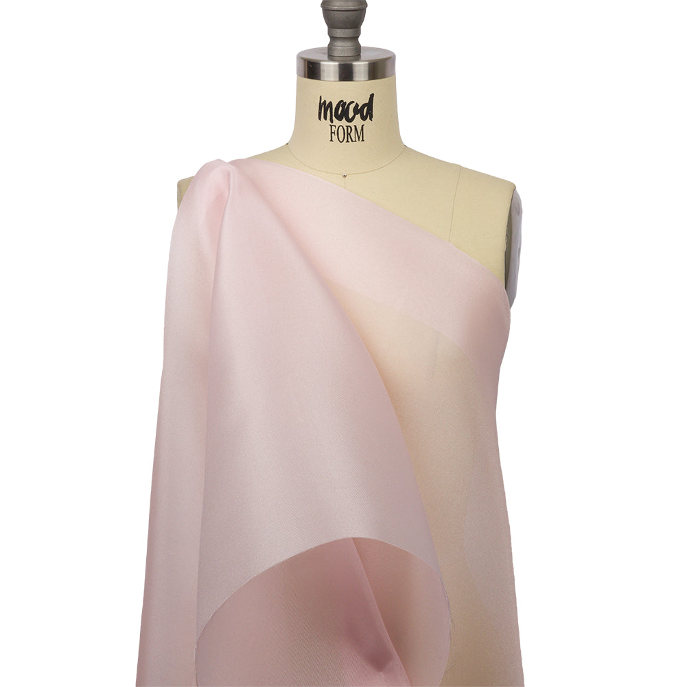 Polyester Twill Organdy - Shimmering Pink - Quinn Collection - Drape
