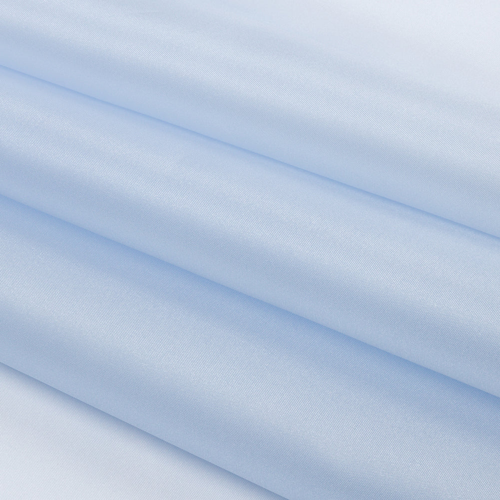 Polyester Twill Organdy - Shimmering Sky Blue - Quinn Collection - Folded