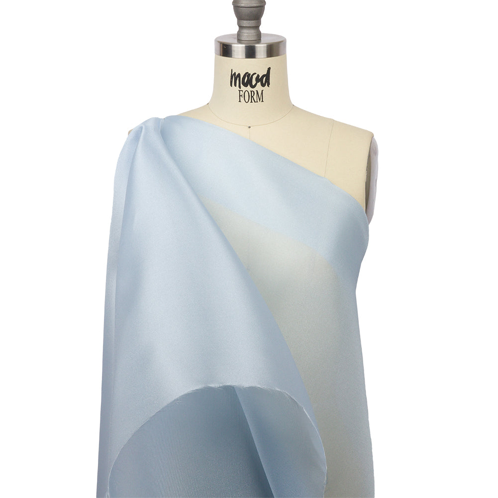 Polyester Twill Organdy - Shimmering Sky Blue - Quinn Collection - Drape