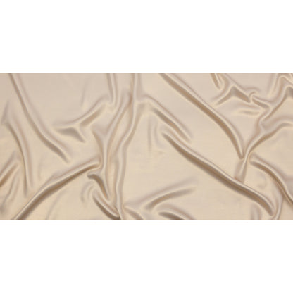 Ultra-Smooth Polyester Georgette with Foiling - Beige and Gold - Valeria Collection