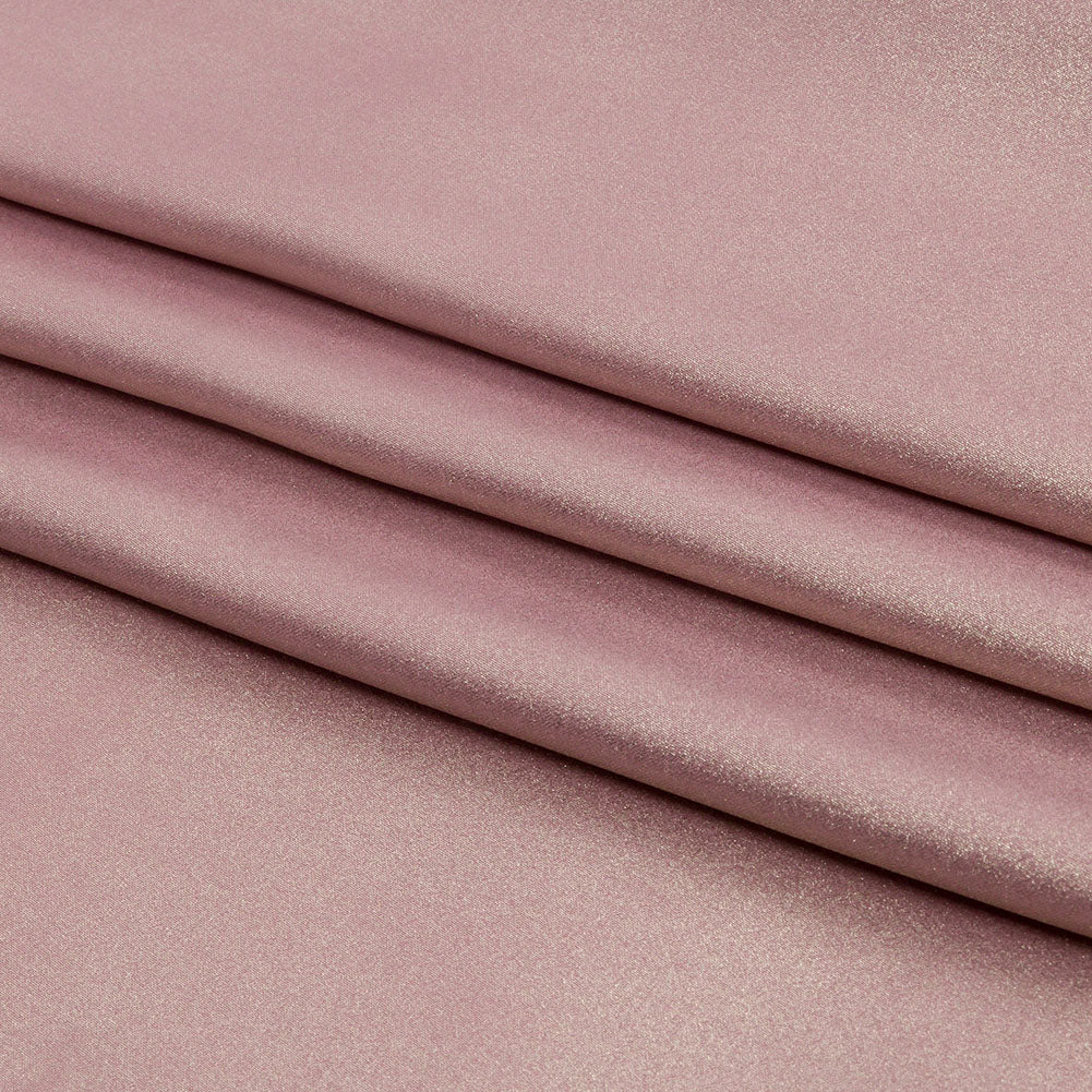 Ultra-Smooth Polyester Georgette with Foiling - Rose and Gold - Valeria Collection - Folded
