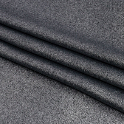 Ultra-Smooth Polyester Georgette with Foiling - Midnight and Silver - Valeria Collection