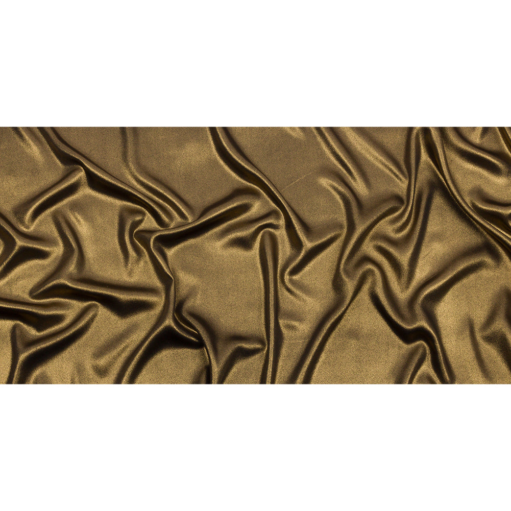 Ultra-Smooth Polyester Georgette with Foiling - Black and Gold - Valeria Collection - Full