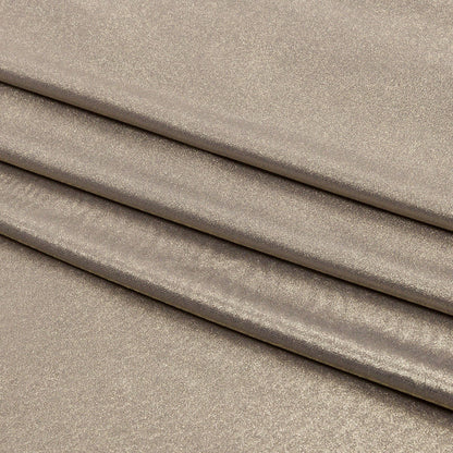 Polyester Interlock Knit with Gold Foiling - Gray - Oriana Collection