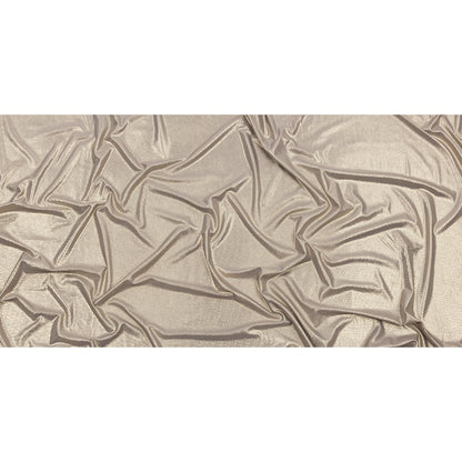 Polyester Interlock Knit with Gold Foiling - Gray - Oriana Collection