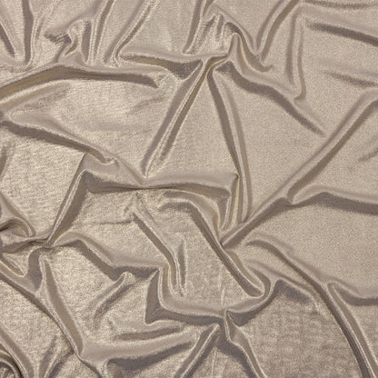 Polyester Interlock Knit with Gold Foiling - Gray - Oriana Collection