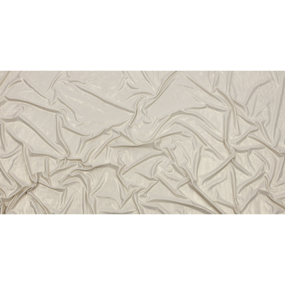 Polyester Interlock Knit with Gold Foiling - Pale Gray - Oriana Collection - Full