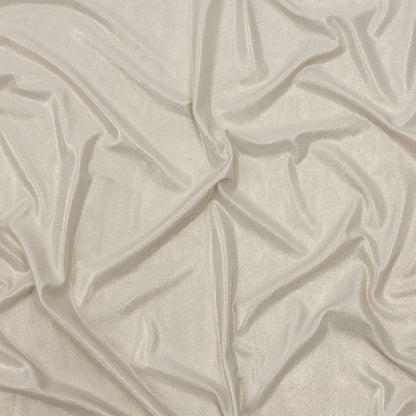 Polyester Interlock Knit with Gold Foiling - Pale Gray - Oriana Collection