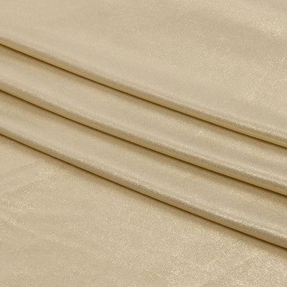 Polyester Interlock Knit with Gold Foiling - Sand - Oriana Collection