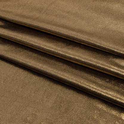 Polyester Interlock Knit with Gold Foiling - Black - Oriana Collection