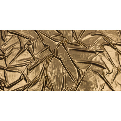 Polyester Interlock Knit with Gold Foiling - Black - Oriana Collection