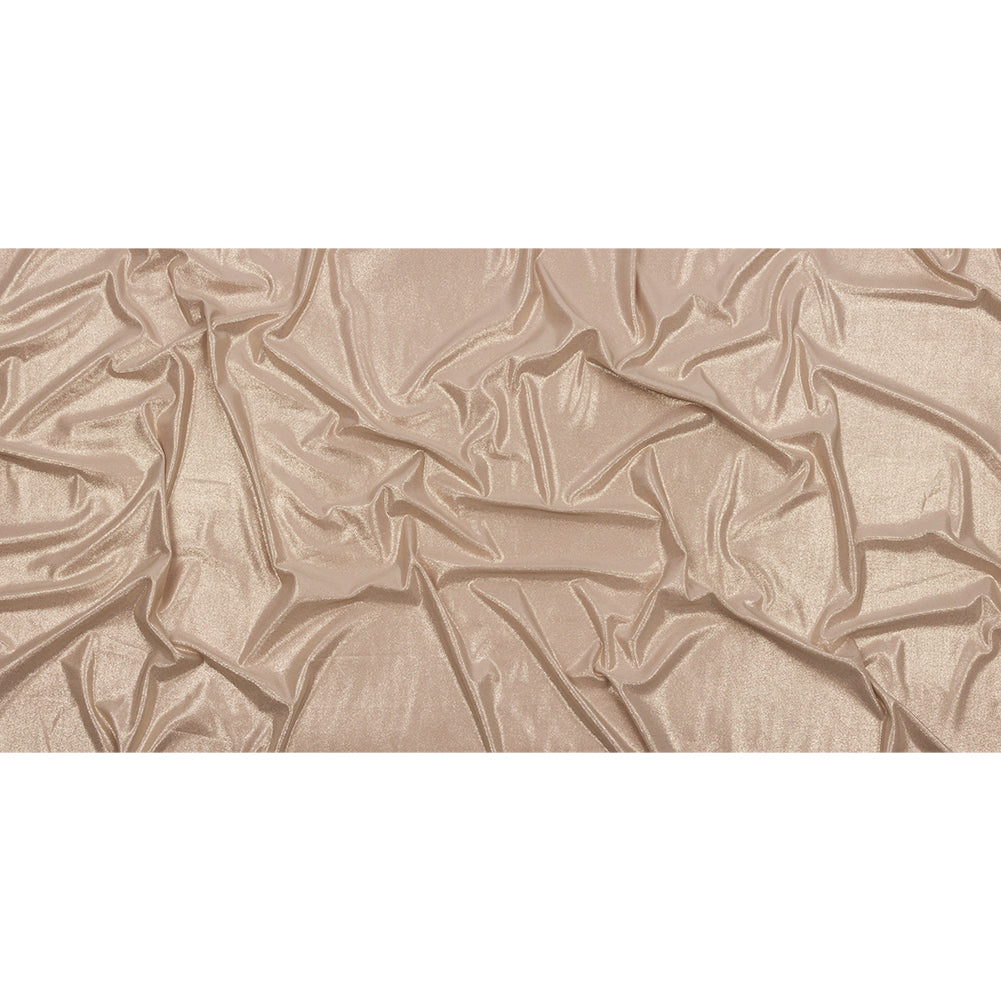 Foiled ITY Interlock Knit - Plaza Taupe and Gold - Gaby Collection - Full