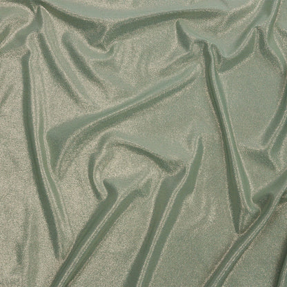 Foiled ITY Interlock Knit - Green Bay and Gold - Gaby Collection