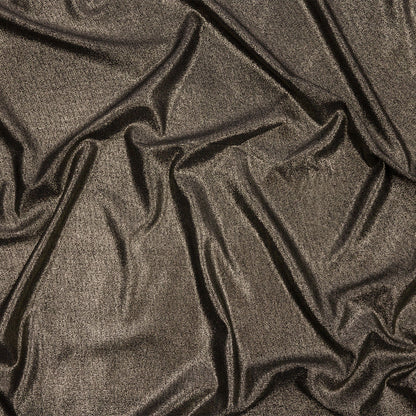 Foiled ITY Interlock Knit - Black and Gold - Gaby Collection