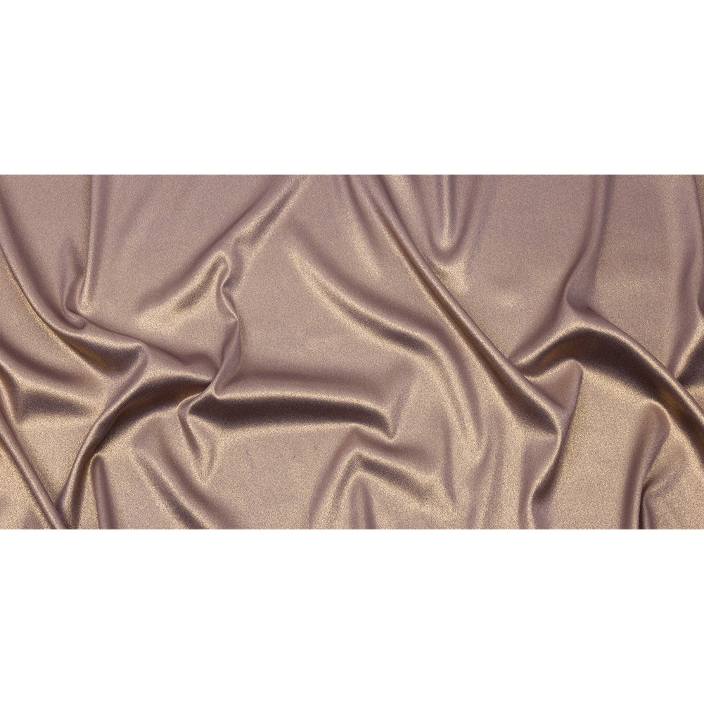 Stretch Polyester Crepe with Gold Foiling - Purplish Gray - Devyn Collection - Full