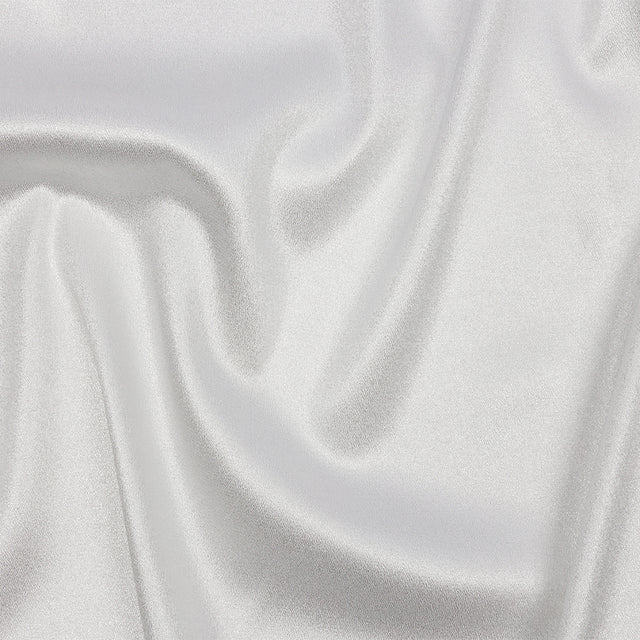 Stretch Polyester Crepe with Gold Foiling - White - Devyn Collection