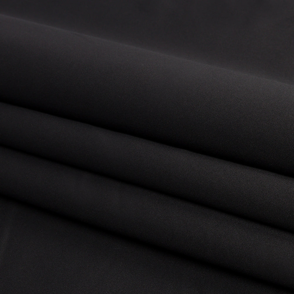 Polyester Duchess Satin - Black - Dominique Collection - Folded