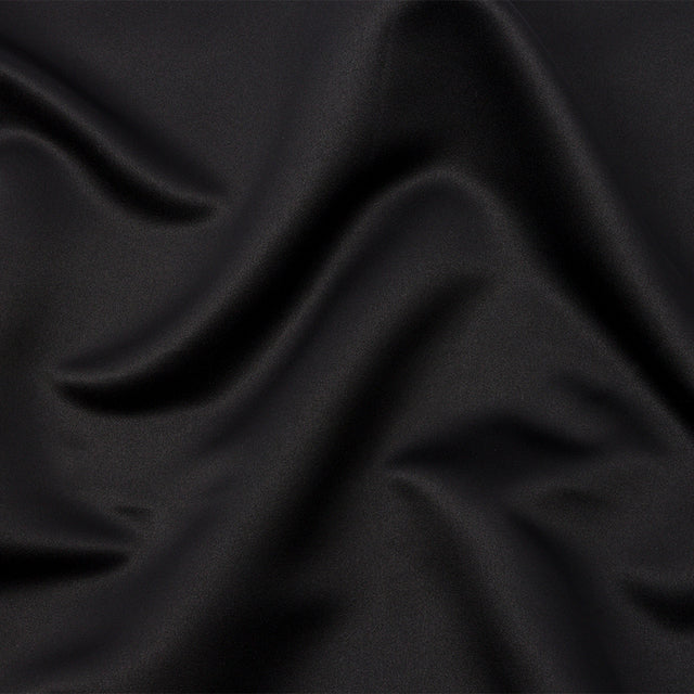 Polyester Duchess Satin - Black - Dominique Collection