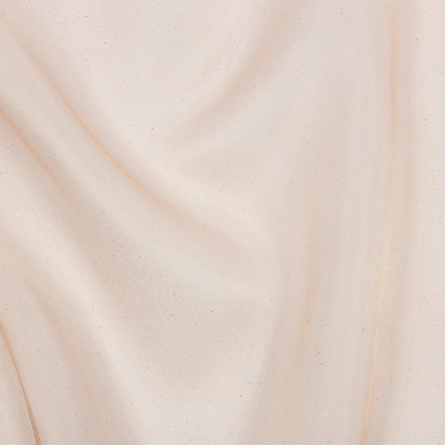 Polyester Mesh Organza with Gold Glitter - Tan - Starlight Collection