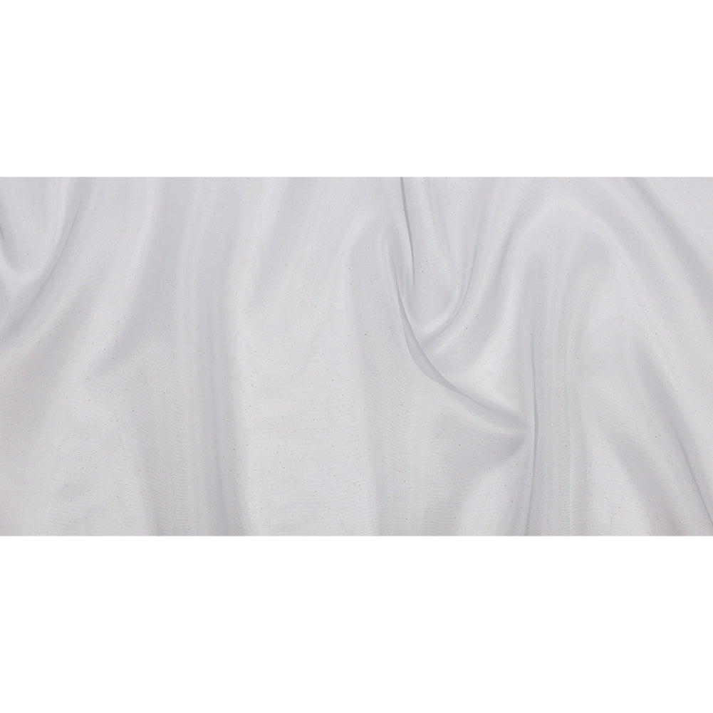Polyester Mesh Organza with Gold Glitter - Pale Blue - Starlight Collection - Full