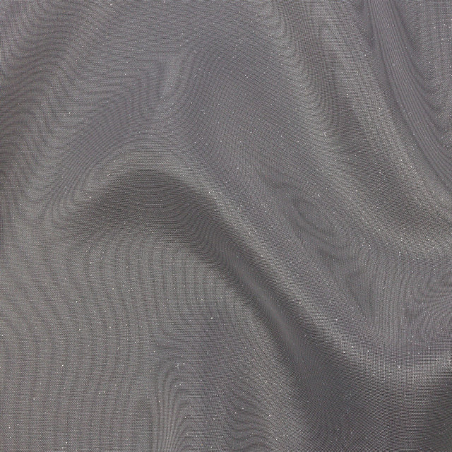 Polyester Mesh Organza with Silver Glitter - White - Starlight Collection
