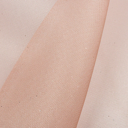 Polyester Mesh Organza with Silver Glitter - Rose Gold - Starlight Collection