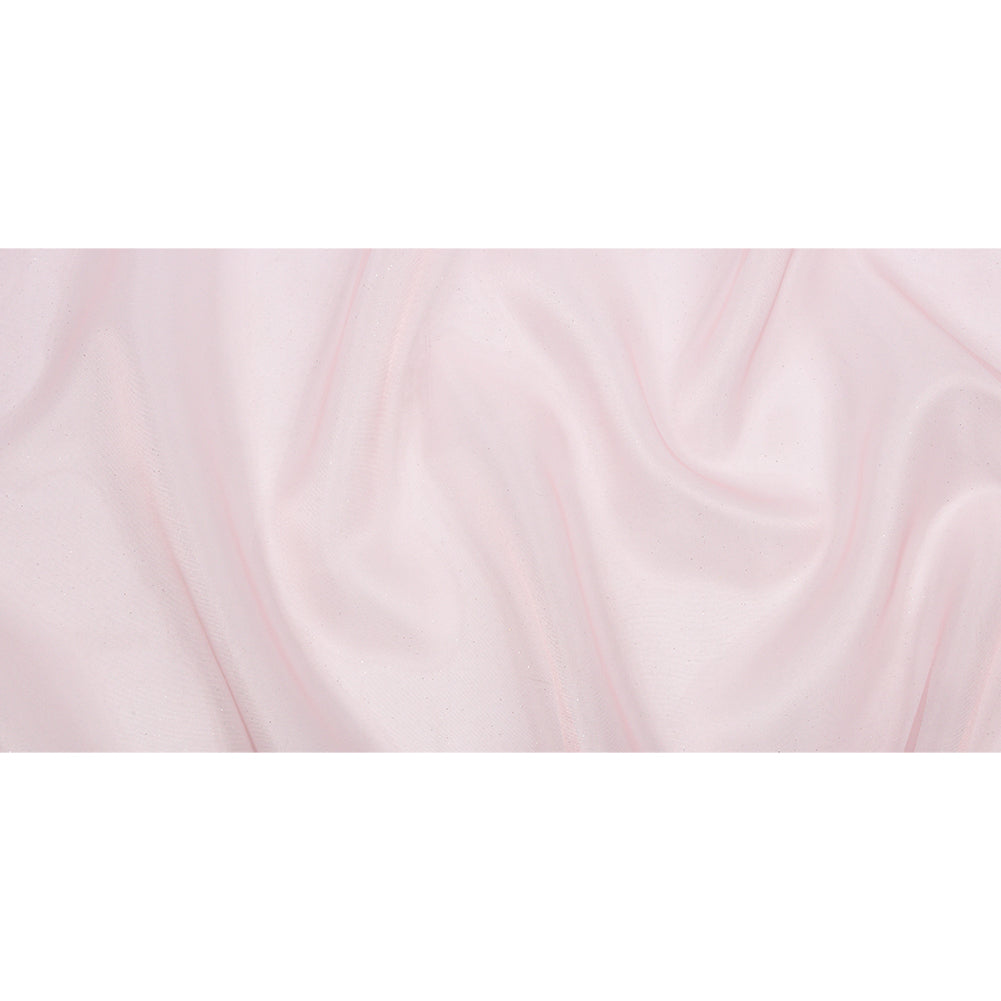 Polyester Mesh Organza with Silver Glitter - Baby Pink - Starlight Collection - Full