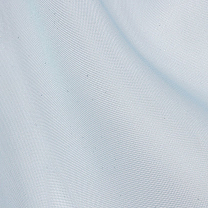 Polyester Mesh Organza with Silver Glitter - Sky Blue - Starlight Collection