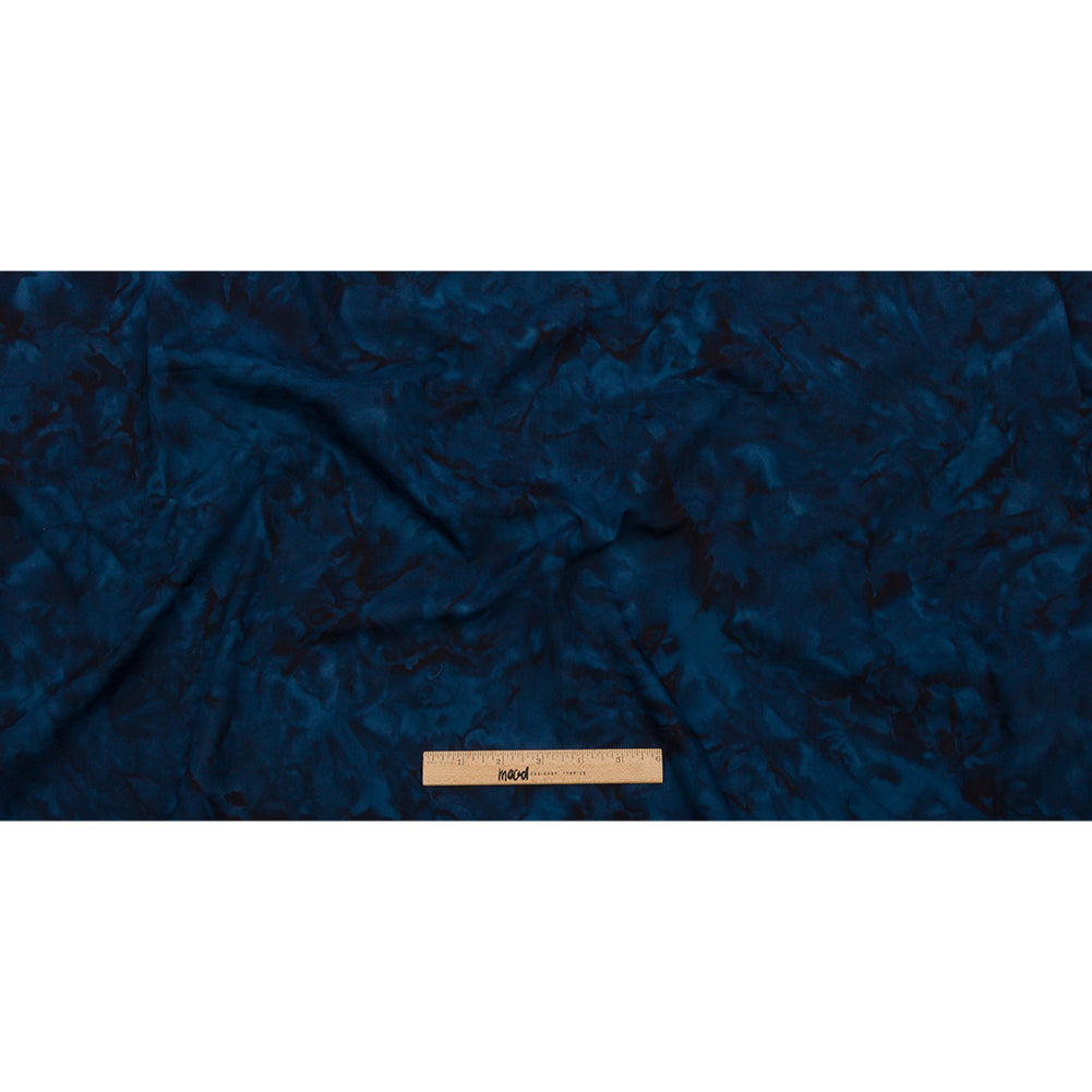 Island Batiks Foundation Basics Navy Abstract Quilting Cotton - Full