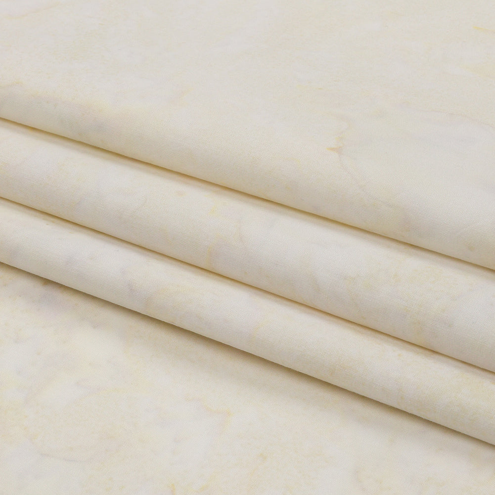 Island Batiks Foundation Basics Cream Abstract Quilting Cotton - Folded