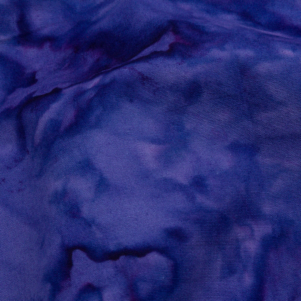 Island Batiks Foundation Basics Blurple Abstract Quilting Cotton - Detail