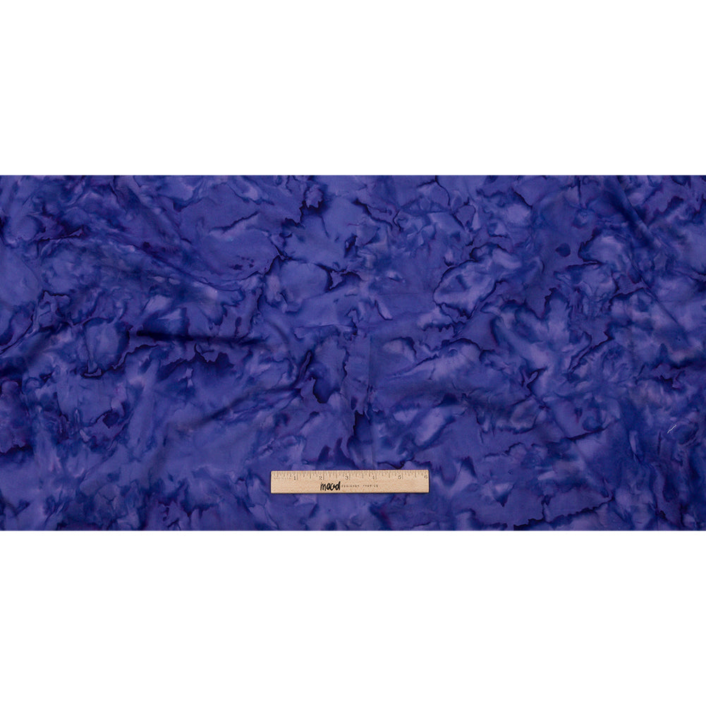 Island Batiks Foundation Basics Blurple Abstract Quilting Cotton - Full