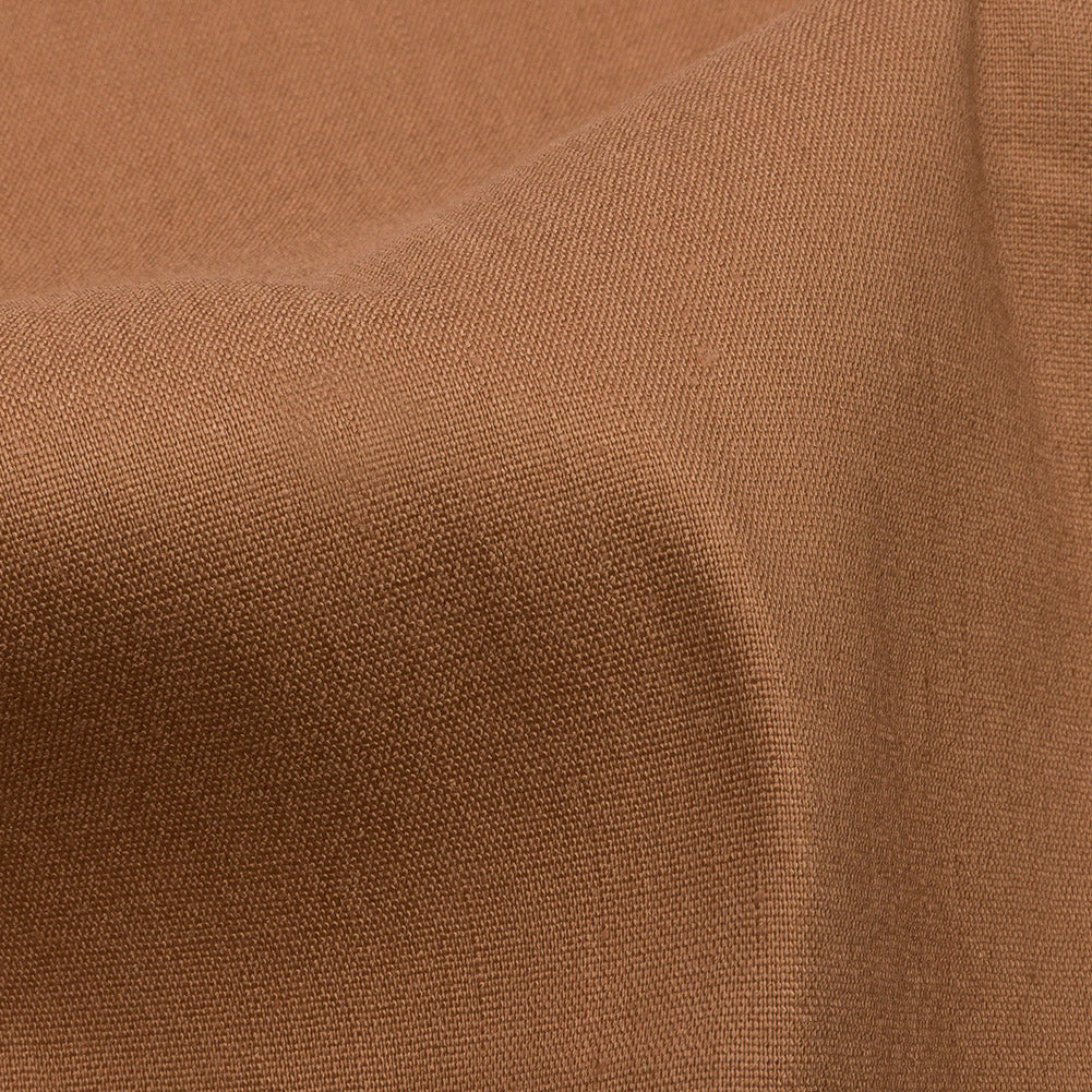 Stretch Linen Woven - Camel - Asturias Collection - Detail