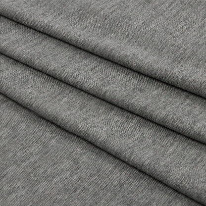 Heathered Gray Stretch Rayon Jersey Folded