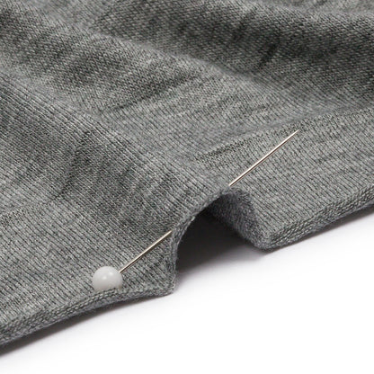 Heathered Gray Stretch Rayon Jersey Detail