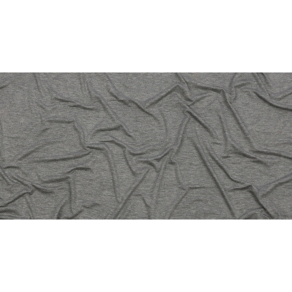 Heathered Gray Stretch Rayon Jersey Full