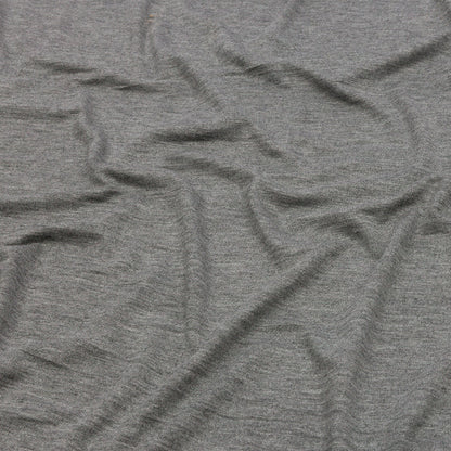 Heathered Gray Stretch Rayon Jersey
