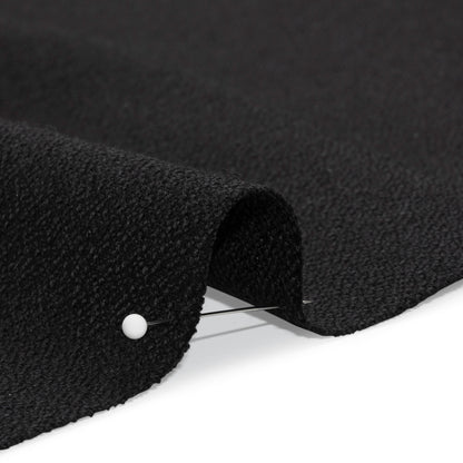 Black Heavy Wool Crepe Detail