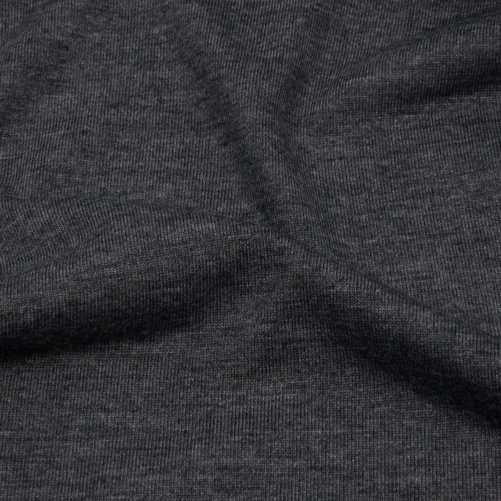 Dark Gray Heathered Polyester Jersey Detail