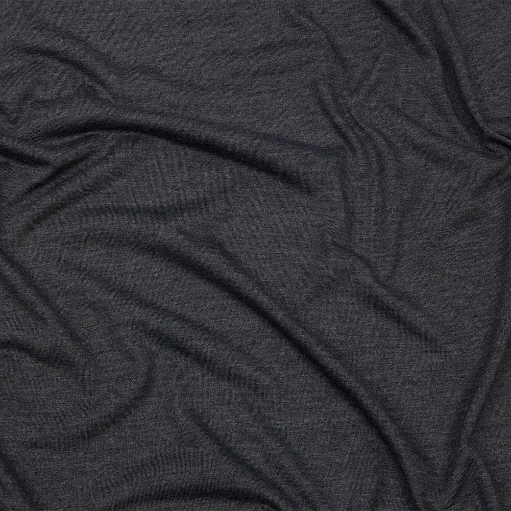Dark Gray Heathered Polyester Jersey