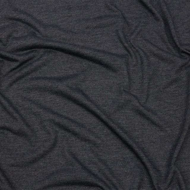 Dark Gray Heathered Polyester Jersey