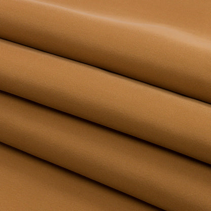 Golden Ochre Satin-Faced Polyester Twill Folded
